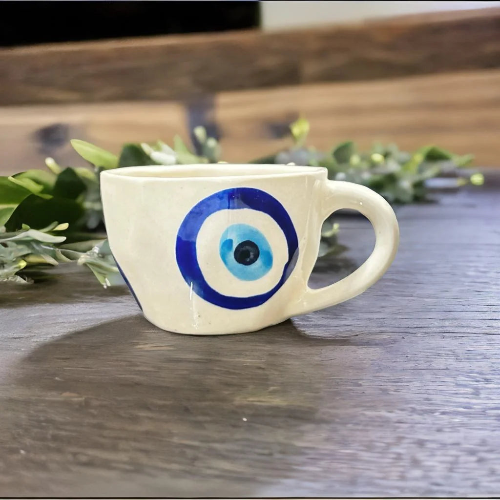 Evil Eye Ceramic Coffee Mug Tea Cup
