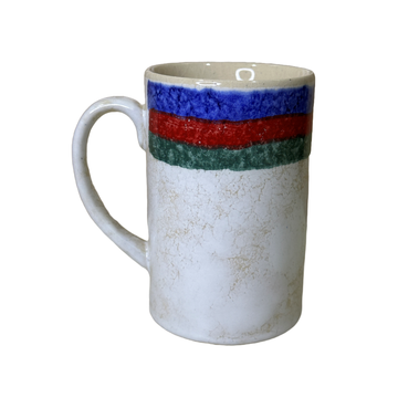 Tri Colour Ceramic Coffee Mug 200ml Tea Cup