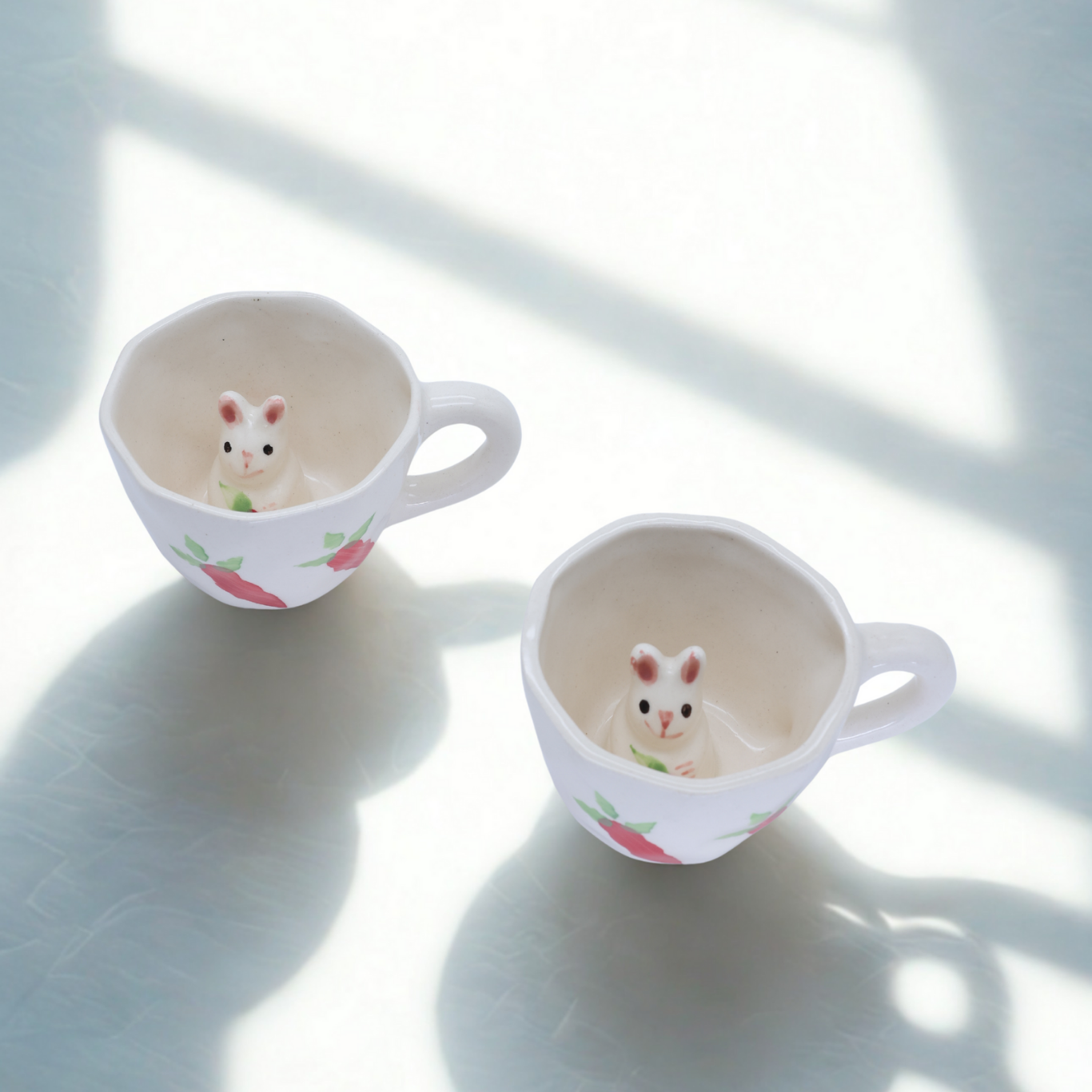 Cute Rabbit Ceramic Coffee Mug 200ml