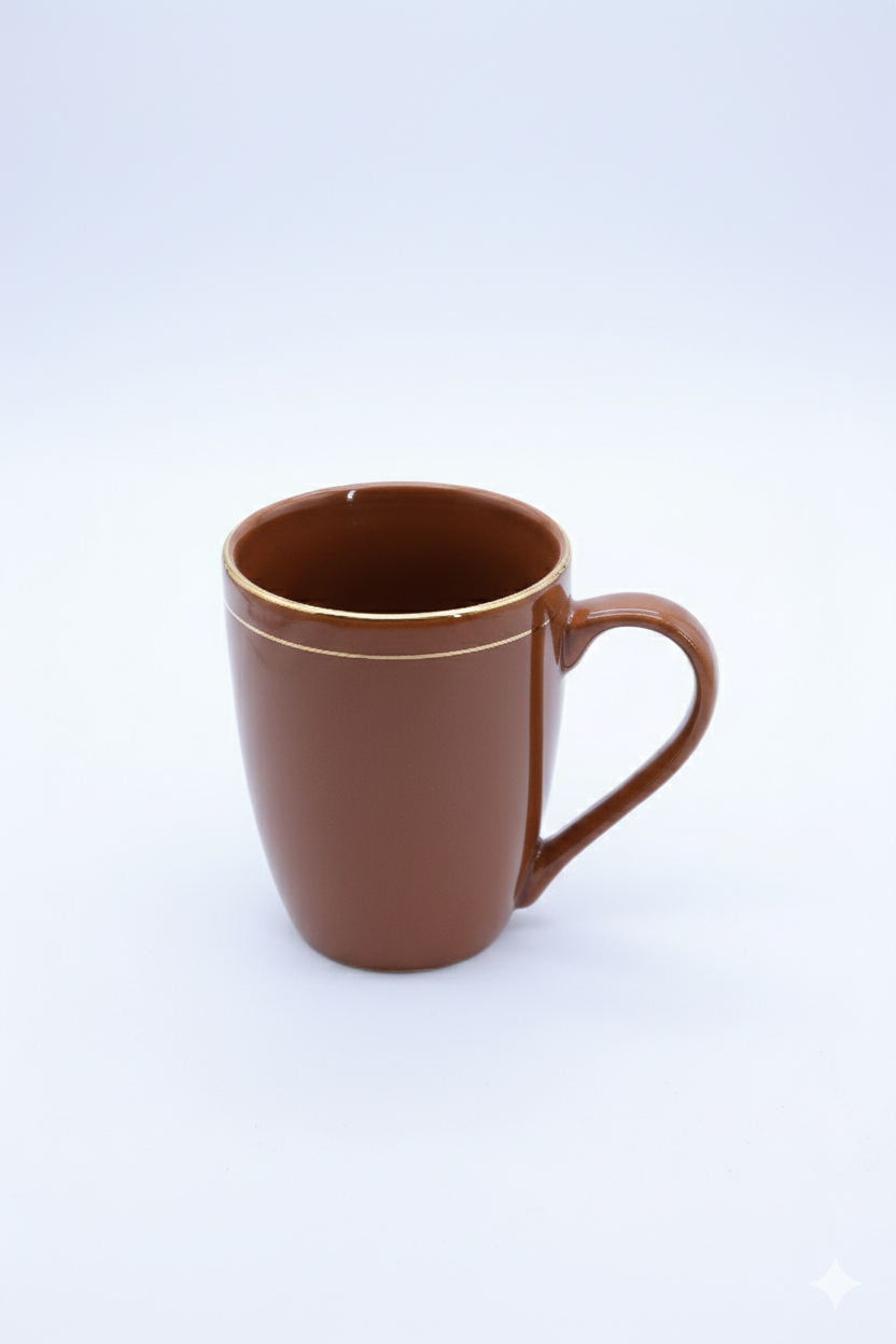 Premium Brown Ceramic Coffee Mug – 250ml