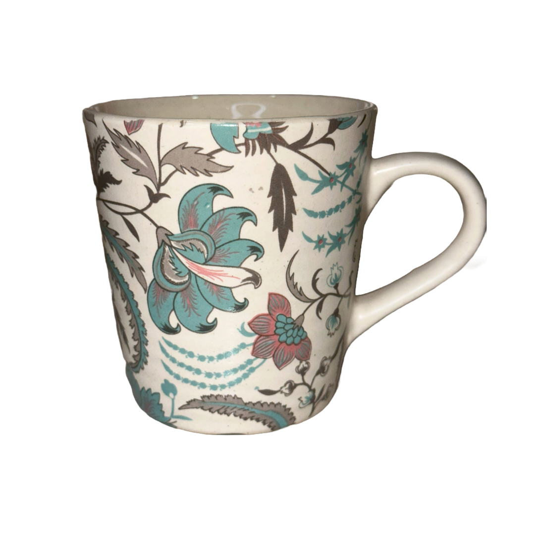 Floral Ceramic Cup 250 ML Printed Tea Coffee Mug