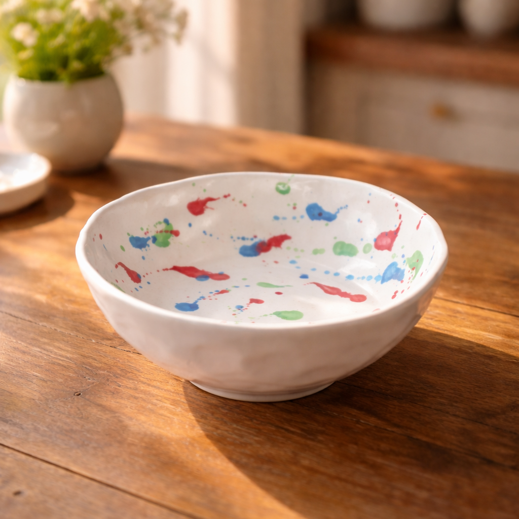 Premium Splash Design Ceramic Bowl (750ml)