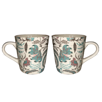 Floral Ceramic Cup Set 250 ML Tea Coffee Mugs