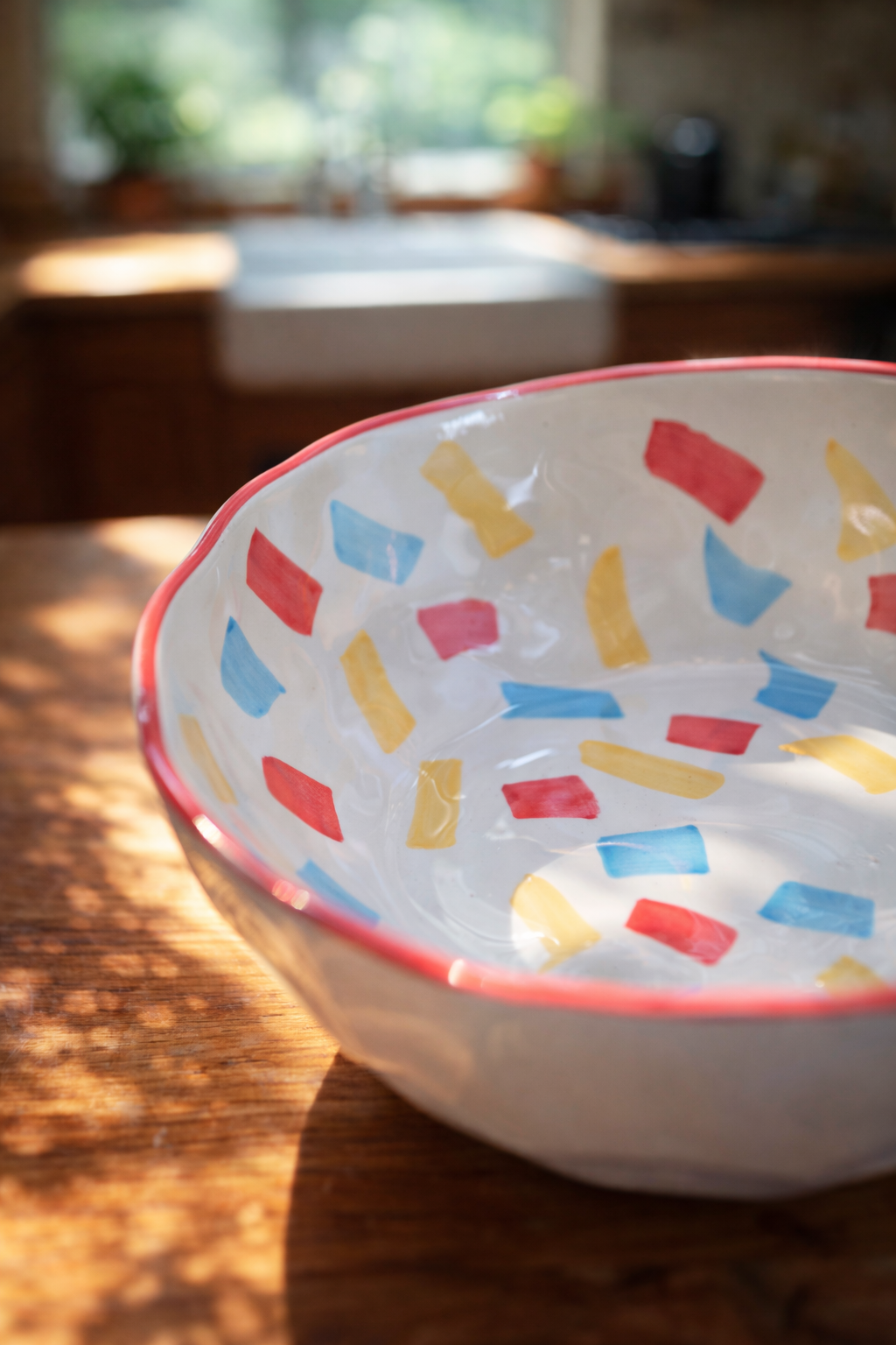 Colorful Ceramic Serving Bowl – 750ml | Microwave & Dishwasher Safe | Multi-Purpose Kitchen Bowl