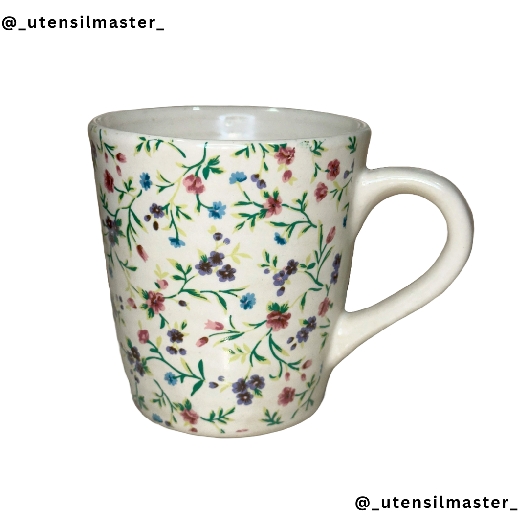 Floral Ceramic Cup Set 250 ML Tea Coffee Mugs