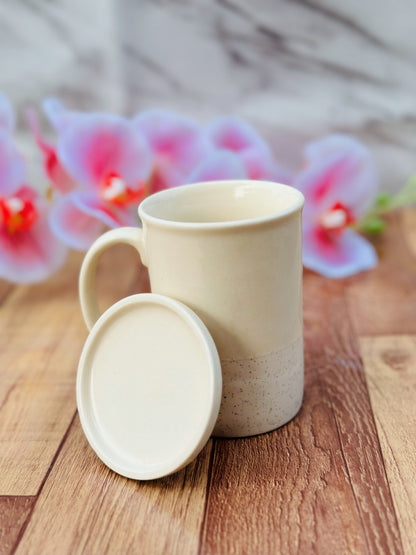 CUP WITH LID WHITE