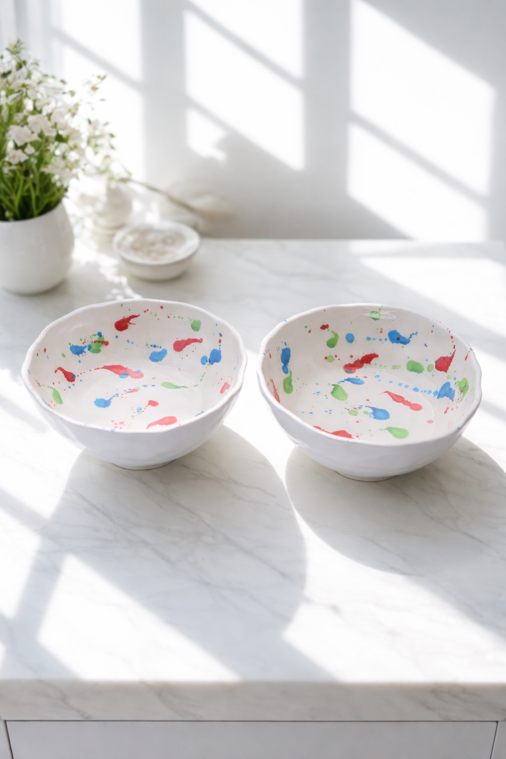 Premium Splash Design Ceramic Bowl (750ml)