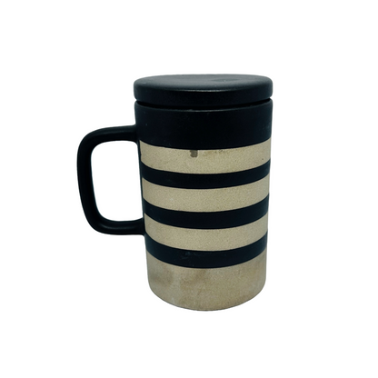 CUP WITH LID BLACK