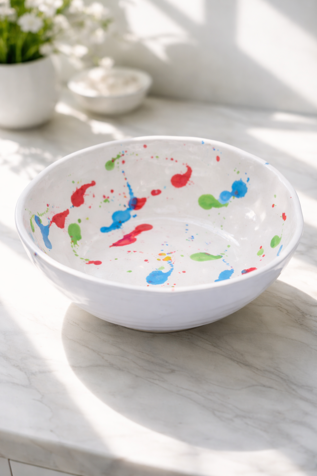 Premium Splash Design Ceramic Bowl (750ml)