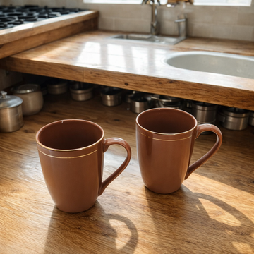 Premium Brown Ceramic Coffee Mug – 250ml