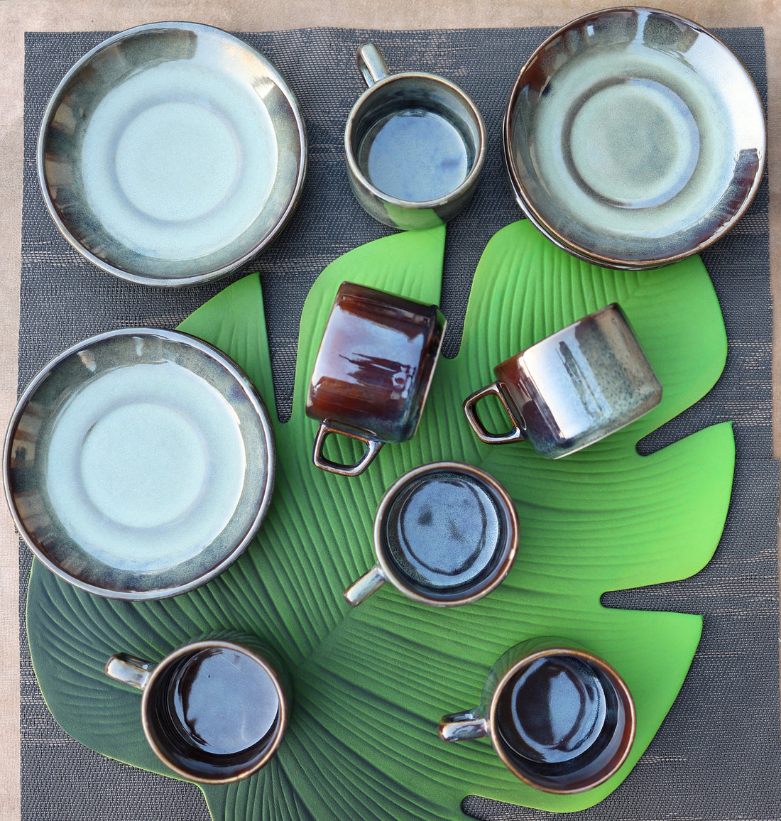 Premium Hand Painted Ceramic Espresso Cup Set with Saucer Lead Free Tea & Coffee Cups