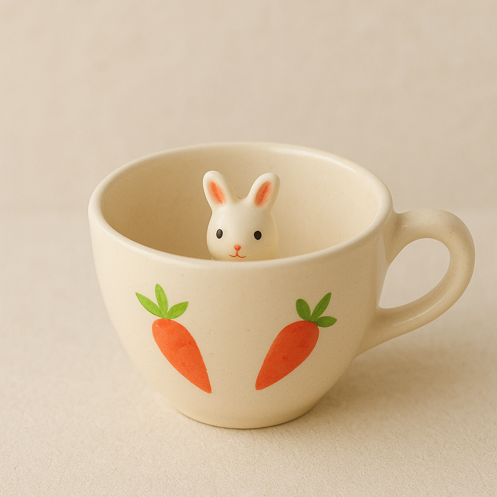 Cute Rabbit Ceramic Coffee Mug 200ml