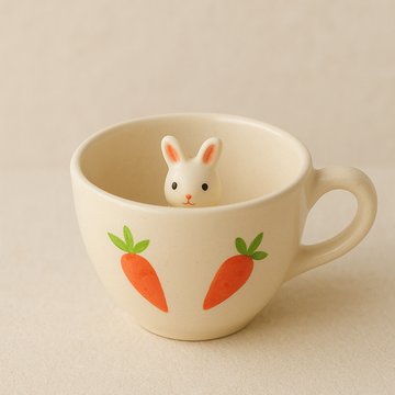 Cute Rabbit Ceramic Coffee Mug 200ml