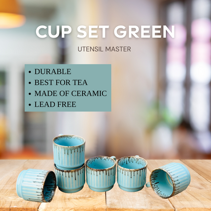 CUP SET GREEN