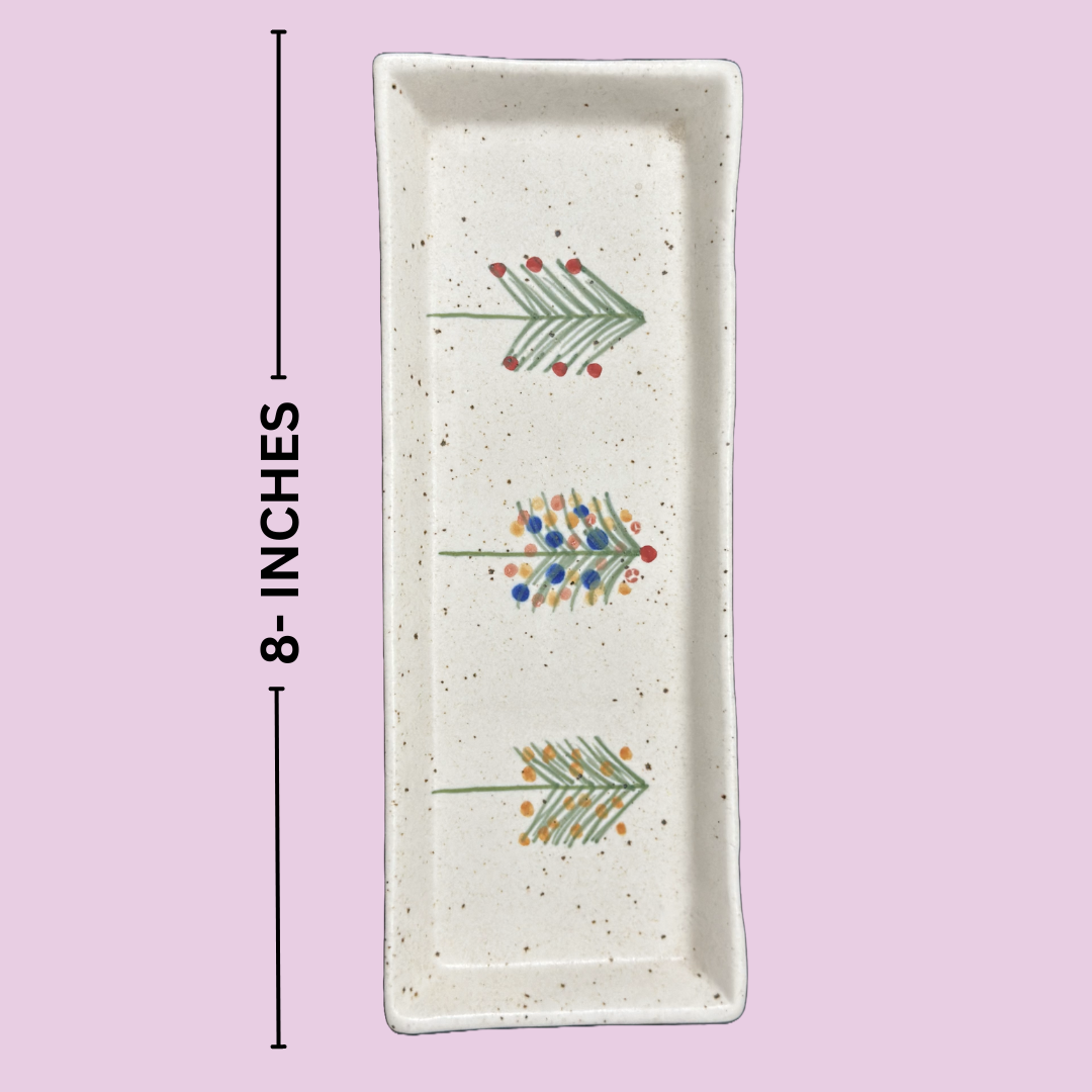 Christmas Cup Set 3 Cups with Tray 300 ML 8 Inch