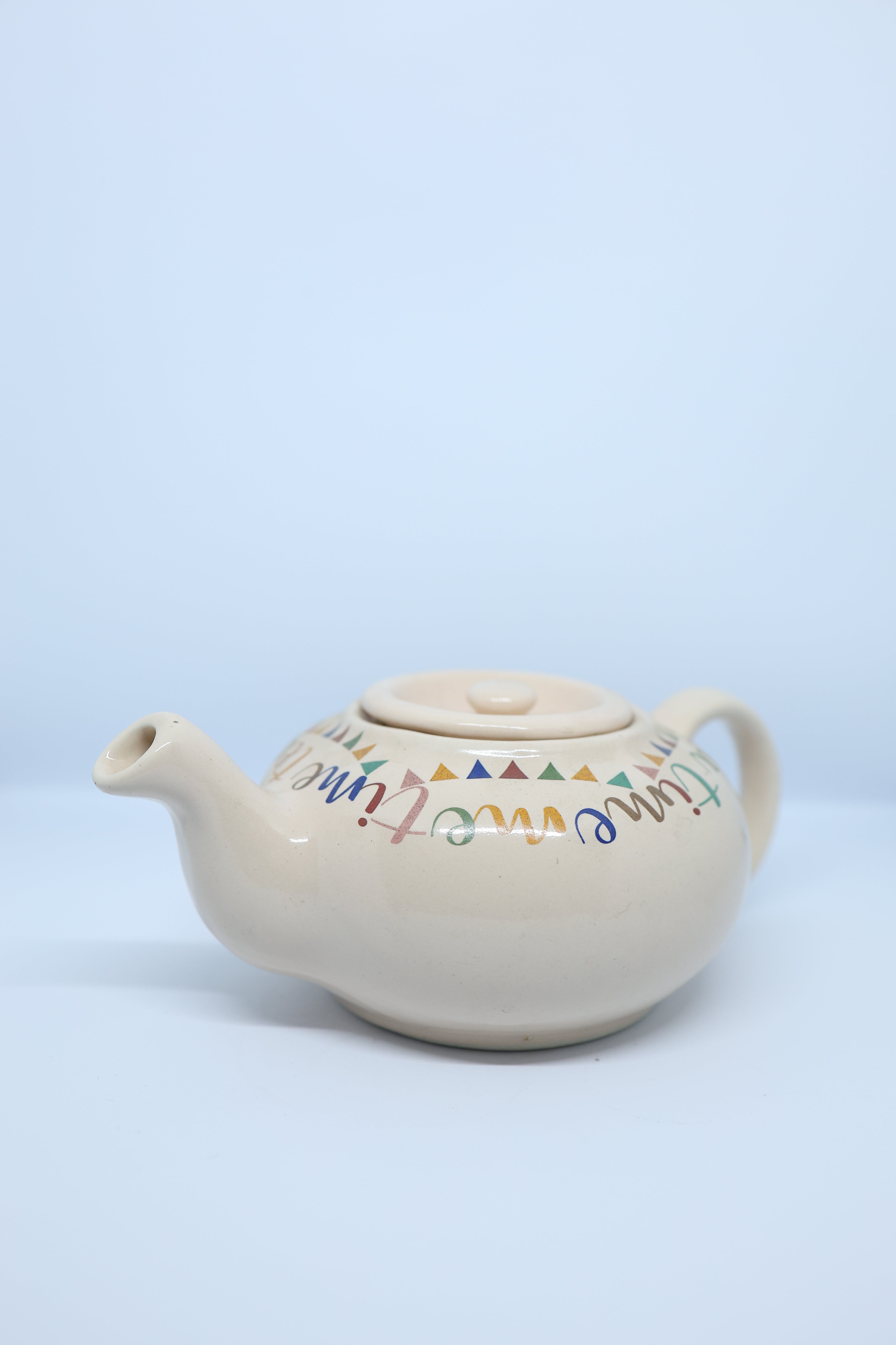 Ceramic Tea Set 6 Piece Teapot with 5 Cups Multicolour