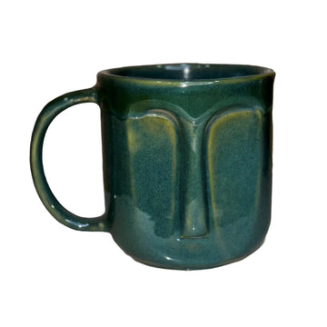 Face Design Ceramic Coffee Mug Green Tea Cup