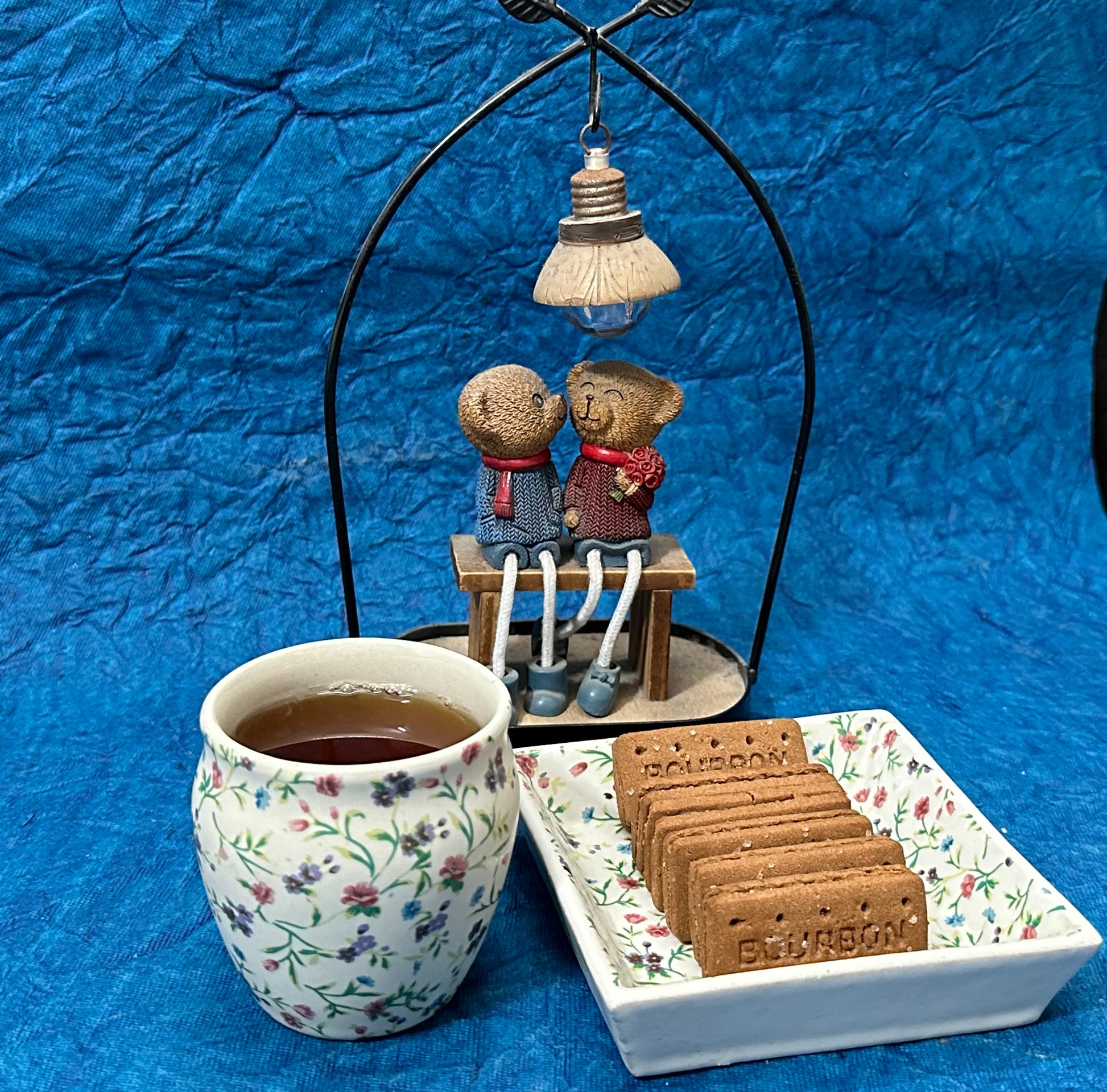 DESI CHAI: Set of Ceramic Kulhad and Small Snack Plate - Utensil Master