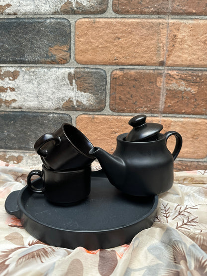 Utensil Master Tea Set || THE ROYAL BLACK || 2 CUP - 1 KETTLE SET ||