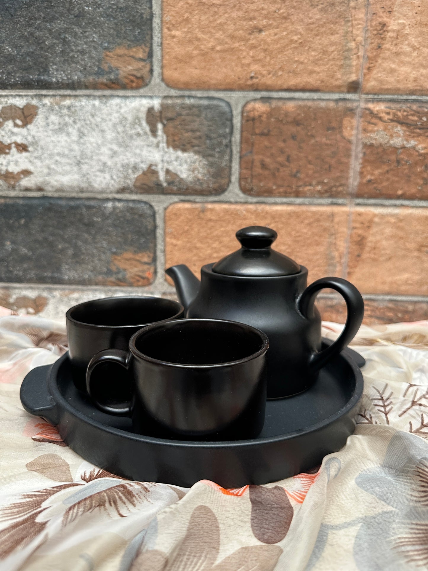 Utensil Master Tea Set || THE ROYAL BLACK || 2 CUP - 1 KETTLE SET ||