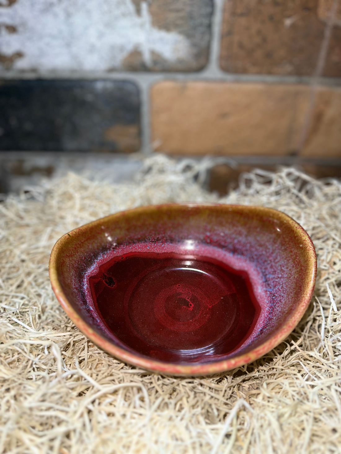 Red Ceramic Bowl Set 350 ML Serving Bowls