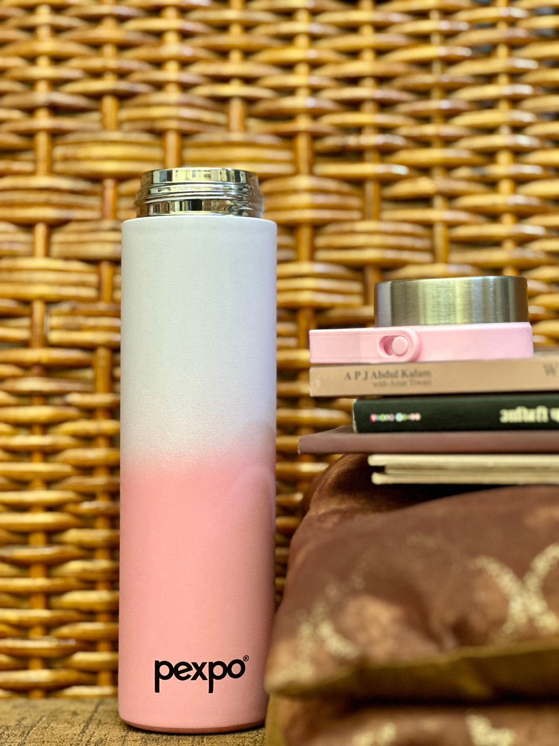 Pexpo Polar 470 ML Stainless Steel Water Bottle Pink Gradient
