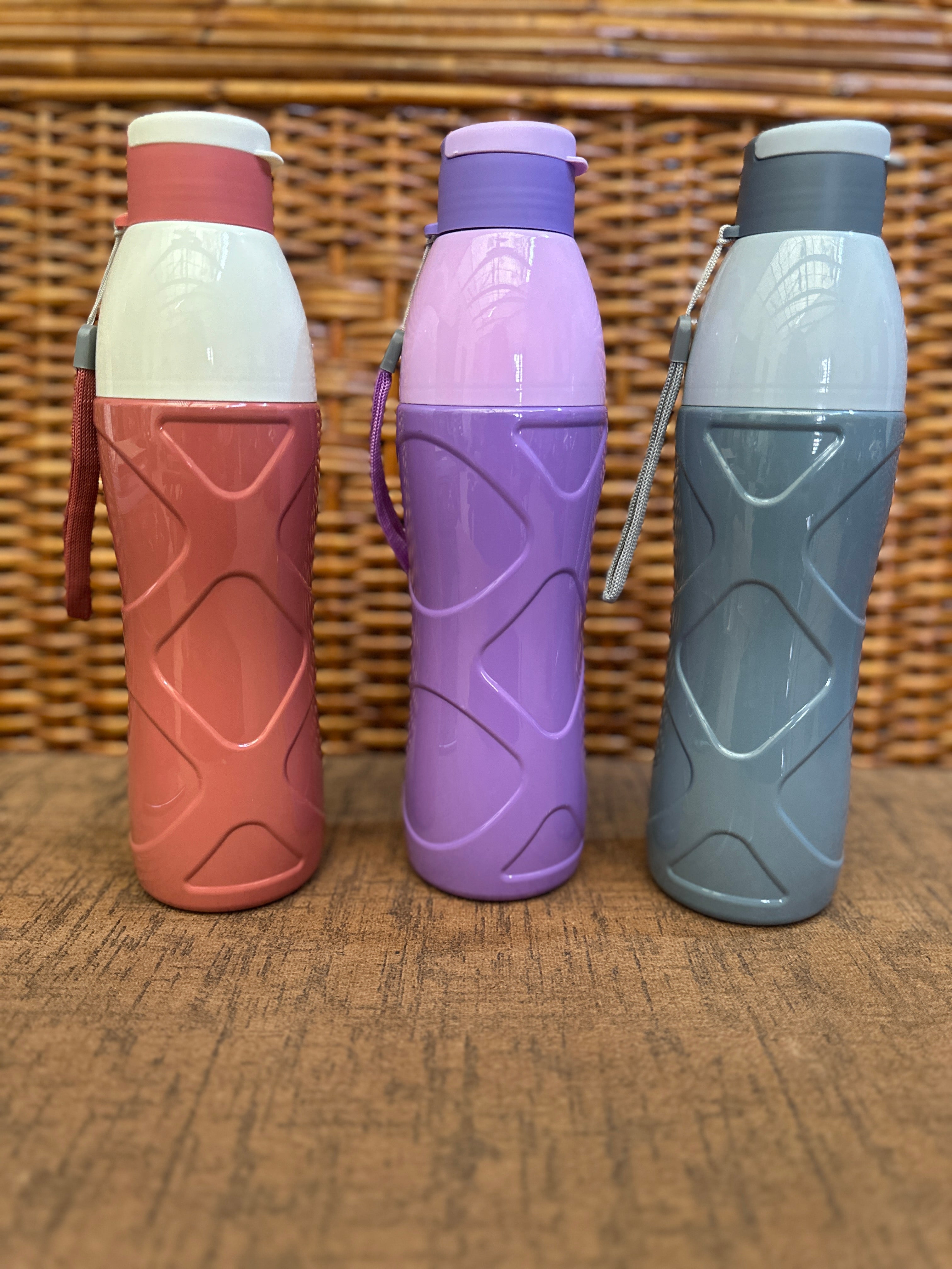 Cello Set of 3 Water Bottles Multi Colour Reusable Bottles