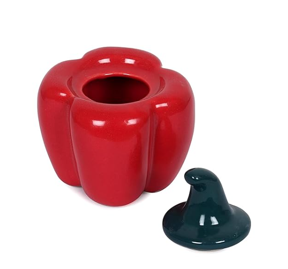 Capsicum Ceramic Storage Jar Decorative Spice Container