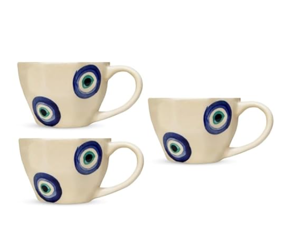 Evil Eye Ceramic Coffee Mug Tea Cup