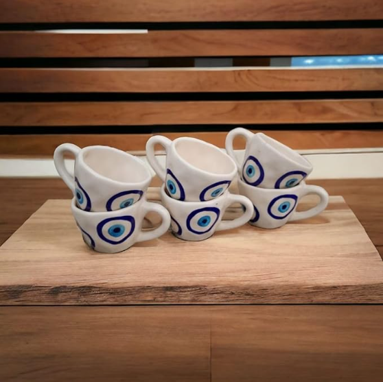 Evil Eye Ceramic Coffee Mug Tea Cup