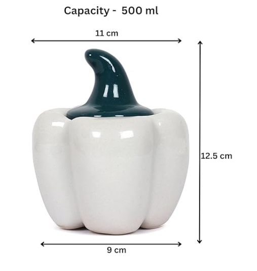 Capsicum Ceramic Storage Jar Decorative Spice Container