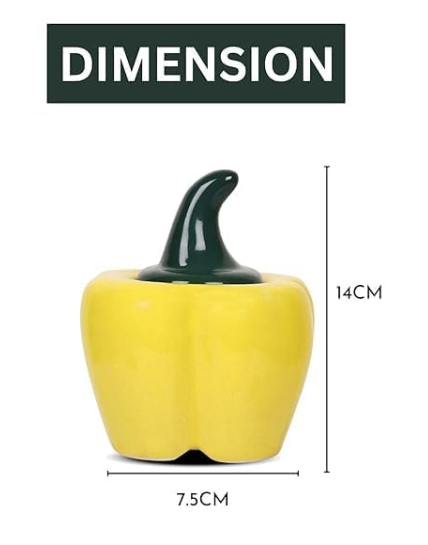 Capsicum Ceramic Storage Jar Decorative Spice Container