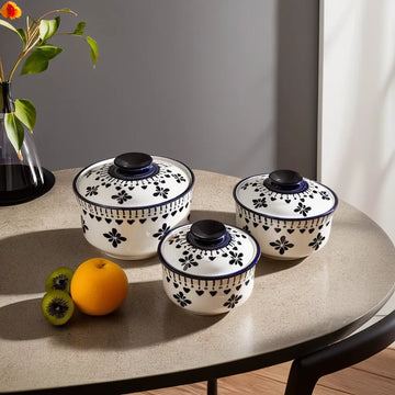 Designer Ceramic Donga Set of 3 Bowls