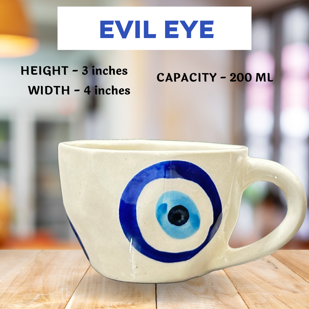 Evil Eye Ceramic Coffee Mug Tea Cup